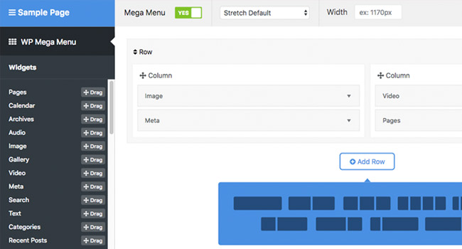 Drag And Drop WordPress Mega Menu